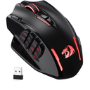 Redragon M913 Impact Elite Wireless Gaming Mouse, 16000 DPI Wired/Wireless RGB Mouse with 16 Programmable Buttons, 45 Hr Battery and Pro Optical Sensor, 12 Side Buttons MMO Mouse