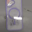 FNTCASE for iPhone 17 Case Clear: Magnetic Phone Cases with Screen Protector Drop Proof Compatible with Magsafe Slim Anti Yellowing Rugged Shockproof Protective Transparent Cell Cover (B-Purple)