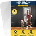 PROTECTO 35.5x15.5 Door Protector from Dog Scratching  Cat & Dog Scratch Guard for Indoor/Outdoor Use  Easy Install on Walls, Glass Doors, Screens (1-pack Clear)