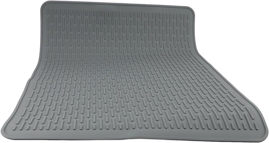 Large Silicone Electric Stove Top Cover Mat, Glass Cooktop Protector for Cooking with Hot Pots and Pans, Spill Catcher for Food Prep Drip, Kitchen Sink Dish Drying Mat (Black)