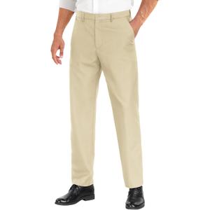 COOFANDY Mens Dress Pants Expandable Waist Wrinkle Free Suit Pants Flat Front Casual Dress Slacks (32W x 30L, Khaki)