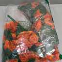Bougainvillea Artificial Hanging Flowers Plants for Outdoors Decoration, 2pcs Fake Flowers Silk Bougainvillea Vines Realistic UV Resistant Faux Flowers for Outdoor Planters Porch Patio Gardens, Orange