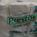 Amazon Brand - Presto! Ultra-Strong Premium Paper Towels, 158 Sheet Huge Roll - Flex-a-Size, 12 Rolls (2 Packs of 6), Equivalent to 38 Regular Rolls, White