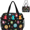 Bingo Bag with Pockets for Daubers Dabbers,Dobbers Dotters Casino Bingo Game Accessories (Print)
