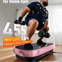 Renoj Vibration Plate Exercise Machine, 3D Whole Body Vibration Platform for Lymphatic Drainage and Muscle Recovery, 455-lb Capacity Fitness Machine with Bluetooth Speaker and LED Display for Home Gym