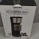 Chefman InstaCoffee Max, The Easiest Way to Brew the Boldest Single-Serve Coffee, Use Fresh And Flavorful Grounds or K-Cups With A Convenient Built-In Lift, Black/Stainless Steel