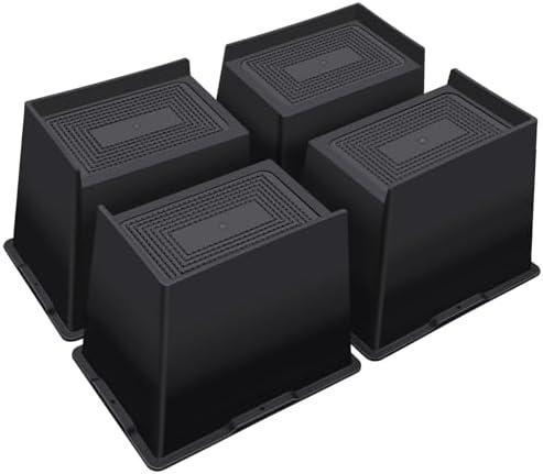 Amazon.com: ANNKUT Bed Risers 6 Inch Heavy Duty,Oversized Couch Risers, Extra Wide Furniture Risers for Sofa Table Desk Headboard Chair Lifting,Rectangle Risering Blocks Support 6000 lbs(4 Pack Black) : Home & Kitchen