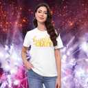 MAIHUN Beautiful Crazy Shirts Women Country Music Tshirt Funny Letter Printed Tee Casual Short Sleeve Tops (White, L)