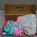 Unicorn Toddler Roller Skates, Kids Training Safety Tripple Protection Roller Skates with 4 Adjustable Sizes, Fun Light-Up Wheels, Little Girls' Fancy Gift. Size 27.5