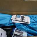 Floating Pool Umbrella 6.6ft - Portable UV Sun Shade Canopy with 3 Drink Holders, Stability Anchor Bag & Secure Floating Design - In-Water Use for Swimming Pools, Lakes, Beach and Outdoor Leisure