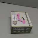 Magnifying Glass with Light, 1.5X-5.0X Magnifying Glasses, Rechargeable Magnifier Headset with Light, Head Magnifier with 4 Detachable Lenses, Magnify Glasses for Close Work Crafts Jewelry, Pink