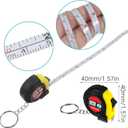 Kifmurase 16 Pcs Mini Screwdriver Keychain Tape Measure Keychains Set Bulk for Men Dad Party Favors Tools Christmas Stuffers Birthday Father Gifts
