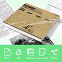 3 x PeriPage Thermal Printer Paper 8.5''11'' US Letter 200 Sheets Quick-Dry Folded Thermal Paper for Portable Thermal Printer