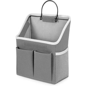 Wall Hanging Storage Bag, Hanging Storage Basket for Organizing, Wall Organizer with Pockets for Bathroom, Bedroom, Dormitory, RV