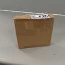 2 Pcs 8 inch Plant Stands, Small Floor Indoor Plant Stand, Mid Century Wood Planter Stand with Metal Leg, Round Modern Plant Stool for Indoor Outdoor Flower Pots (Brown)