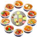 8 Pcs Cute Magnets Funny Fridge Magnets Anime Ramen Fridge 3D PVC Food Decorative for Kitchen Office Whiteboards Locker Photo Menu Board Home Map Decoration