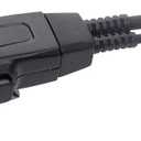 Caroo D Shape Earpiece Headset with Mic PTT Compatible with Baofeng UV-5R BF-888S BF-F8HP BF-F9 UV-82 UV-82HP UV-82C Kenwood TK-2107 TK-3107 Walkie Talkies Two Way Radio 2 pin