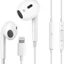 Wired Headphones for iPhone Ear buds with Lightning Connector (Built-in Microphone & Volume Control) Earbuds Compatible for iPhone 14/14 Pro/14 Plus/13/12/11/XR/XS/X/8/7Official Certified Earphones