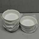 Selamica Ceramic Soy Sauce Dish, Dipping Bowls Set of 6, 4.5 Inch Pinch Bowls for Dip, Side Dish, Condiments, Sushi, Set of 6, White