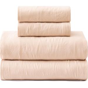 UGG Queen Sheet Set - 4 Piece Soft & Cozy Bedding with Deep Pocket Fitted Sheet (Fits Up to 15), Flat Sheet and 2 Pillow Shams - Lightweight Sheets for Home & Bedroom, Light Pink (Devon)