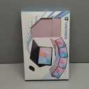 Keyboard Case for iPad 9.7 inch 6th/5th Generation, 2018/2017 Model, iPad Air 2 (2014) - Mouse and Detachable Keyboard for iPad Pro 9.7, Slim Case with Pen Holder - Pink