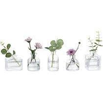 Arme 4 Pcs Bud Vasesï¼ŒSmall Flower Vases Glass Vases for Flowers Mini Vases Glass Bud Vases Set for Centerpieces,Small Glass Vases Vintage Little Vases for Home Wedding Decor