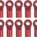 10Pcs ShareGoo M4 Ball Joint,M4 Tie Rod End 4mm Thread Ball Head Holder Link Compatible with Axial SCX10-II 90046 90047 D90 TRX-4 1/10 RC Crawler Car,L20mm