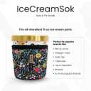 Sok It IceCreamSok Insulated Neoprene Cover (Crystal Crush, Fits Tapered Pints)