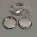 Baluue 4pcs Barn Door Finger Pull Handle Durable Sliding Door Handle for Closets Kitchen Cabinets Design for Finish (Silver)