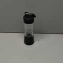 Portable Blender Personal Size Blender - Shakes and Smoothies, Cordless & USB Rechargeable, Lightweight with BPA-Free Cup Suit in Picnic/Sports/Office (Black),380 Milliliters