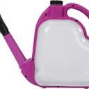 4L Foldable Watering Can with Rotating Nozzle & Long Spout for Plants, Indoor Outdoor Gardening, Clear Plastic-Purple