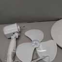 BLACK+DECKER 16" Stand Fan with Pedestal Base, Height Adjustable Pedestal Fan with Remote and Touch Control Panel, Free Standing Fan with 90-Degree Oscillating and 3-Speed Settings, White