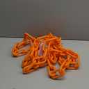 Battery Operated Plastic Chain String Lights for Halloween Decorations, 5 Feet Props Chains with Orange Lights, for Halloween Party Creepy Costumes Accessories Cosplay Spooky Decorations