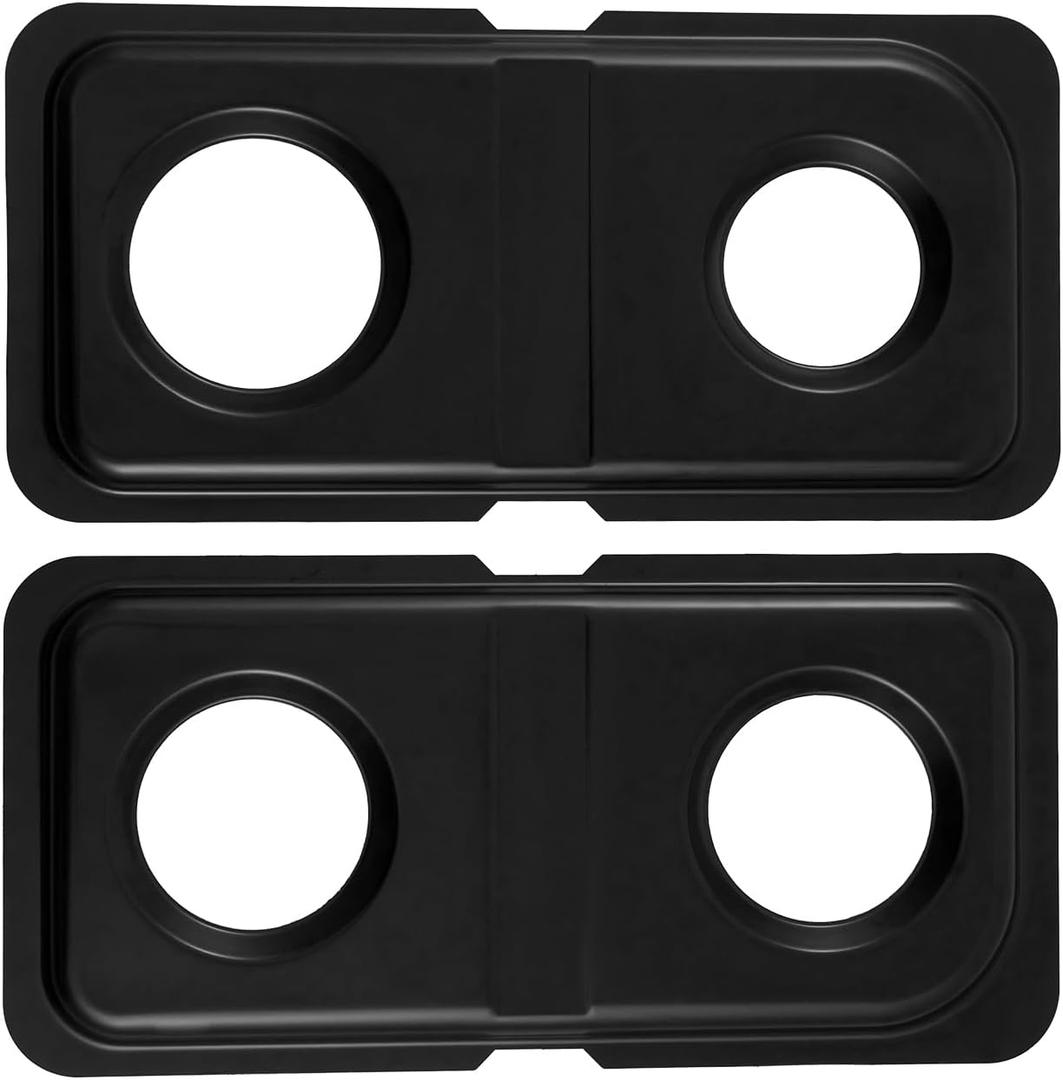 WB34K10009 Right WB34K10010 Left Burner Drip Pans Replacement for GE Hotpoint Gas Stove Range Parts 16.6" x 8" Stainless Steel Double Drip Pans GE Hotpoint Gas Stove Range Catch Pan Drip Bowls 2 Pcs