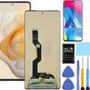 [2024 Version] for Motorola G Stylus 5G Screen Replacement for Moto G Stylus 5G 2024 Screen Replacement kit XT2419 XT2419-1 XT2419-2 LCD Display Digitizer Touch Screen Assembly 6.7 inch Black