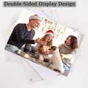 Acrylic Picture Frame 5x7, Double Sided Photo Frames for Refrigerator with Magnetic Corners, Transparent Acrylic Frame for Desk or Tabletop Display Family,Wedding, Baby Pictures(3 Pack)