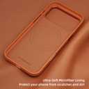 Magnetic for iPhone 17ProMax Case with Card Holder [Compatible with MagSafe] [Military-Grade Drop Protection] [Slim Suede Leather case] Anti-Scratch Microfiber Lining Case 6.9"