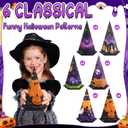 Ctosree 36 Pcs Halloween Treat Boxes Cone Halloween Boo Candy Box Bulk Pumpkin Ghost 6 Patterns Goodie Cookies Snack Boxes for Kid Trick or Treat School Party Favor Supplies Decoration (Spooky)