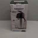 Airpot Coffee Dispenser Thermal with Pump,2.2L/74 Oz Insulated Stainless Steel Large Airpot Coffee Carafe Lever Action for Hot/Cold Water,Thermal Carafes for Hot Cocoa for Parties