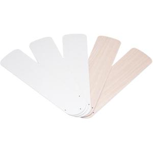 Westinghouse Lighting 7741600 52-Inch White/Bleached Oak Replacement Fan Blades, Five-Pack (42 inches, Reversible White/Bleached Oak)