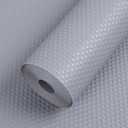 Shelf Liner 24 inch-Wide Waterproof Cabinets Liners - Non Adhesive, Easy to Cut Under Sink Mat Liners for Kitchens Drawer, Shelves, 24 X 300 Inch Light Gray