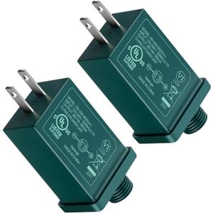 2 Pack 29V 18W LED Power Supply, UL Certification LED Transformer Replacement Class 2 Power Supply, Low Voltage Adapter US Plug for Christmas Tree Lighting, Holiday String Light