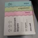 Dew Well - Deodorant Wipes Variety 50 Pack (Mint, Rose, Cucumber)