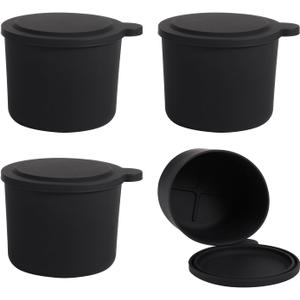 4PCS Ice Replacement for Kitchenaid, Reusable Silicone Ice with Lids Replacement Compatible with Ice Shaver Machine Accessories Easy to Clean