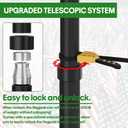 16 FT Telescoping Flag Pole, Heavy Duty Aerospace Aluminum Flagpole Kit