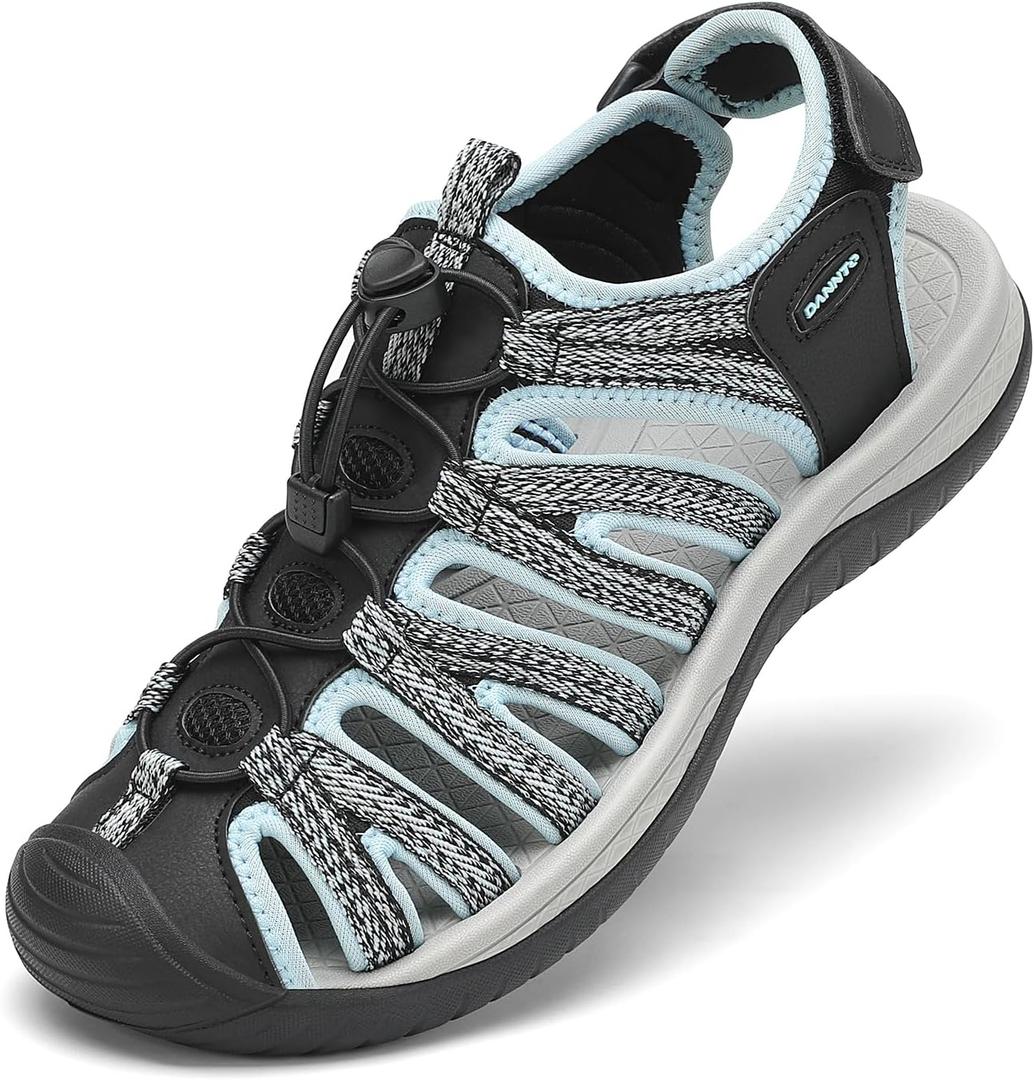 Dannto Women's Sport Hiking Sandals Closed Toe Outdoor Athletic Walking Sandal Lightweight Summer Water Shoes 40/9