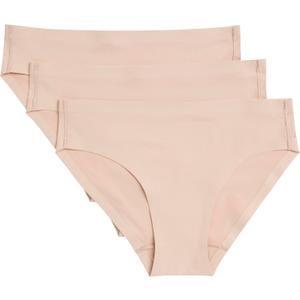 Girls Comfeez Bonded Hipster Multipack Set of 3 (Medium, Nude)