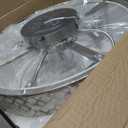20" Silver Ceiling Fan with Light Flush Mount, Caged Boho Ceiling Fans with Lights Remote Control, Round with 6 Speeds for Bedroom, Nursery, Living Room