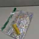 Sweetude 100 Pcs Cellophane Treat Bags Wildflower Party Favor Goodie Bags Plastic Clear Candy Gift Bag with Twist Ties for Baby Shower Bridal Shower Wedding Party, 11"x 5"(Floral)