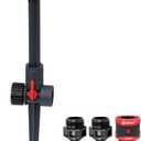 Eden 94141 Adjustable 360 Revolving Sprinkler for Lawn and Garden  15 Nozzles, 5" Riser, Spike Base